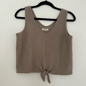 Madewell Texture and Thread Tie Tank Top Size Small